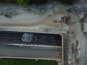 Concert op de aanbouw van de groningse A7